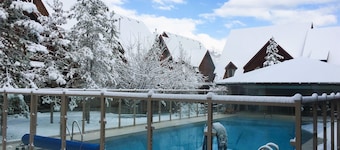 Enticing Mountain Chalet with Pool & Hot Tub