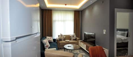 Leilighet – basic | 1 soverom, lydisolert, strykejern/-brett og wi-fi (inkludert)