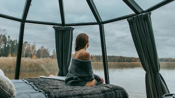 Habitación panorámica doble | Wifi gratis y ropa de cama