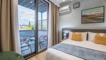 頂層客房, 2 間臥室, 露台 (Suite with Kitchen) | 1 間睡房、埃及棉床單、高級寢具、Select Comfort 床墊