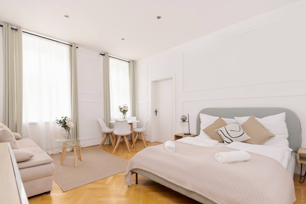 Departamento | 2 habitaciones, escritorio y cortinas blackout