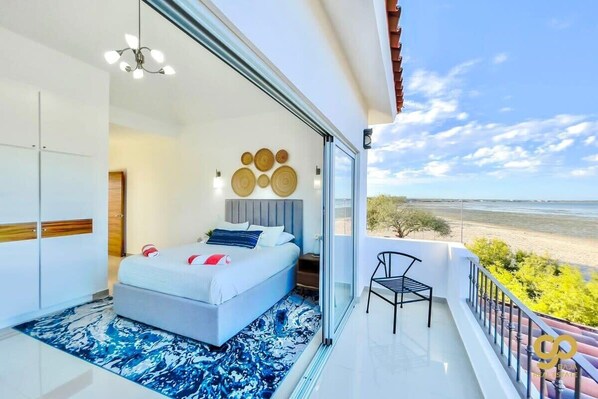 View from property - Oceanfront Escape: Pool, BBQ, & Sunset Views (El Centenario)