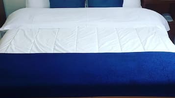 Habitación clásica con 1 cama matrimonial o 2 individuales | Muebles diferentes, escritorio, wifi gratis y ropa de cama