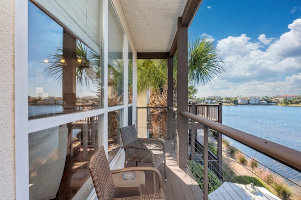 Lake side balcony