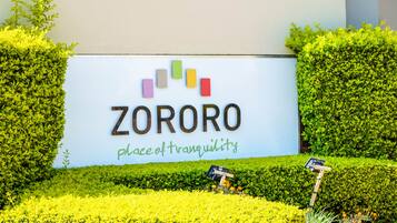 Overnatningsstedets facade