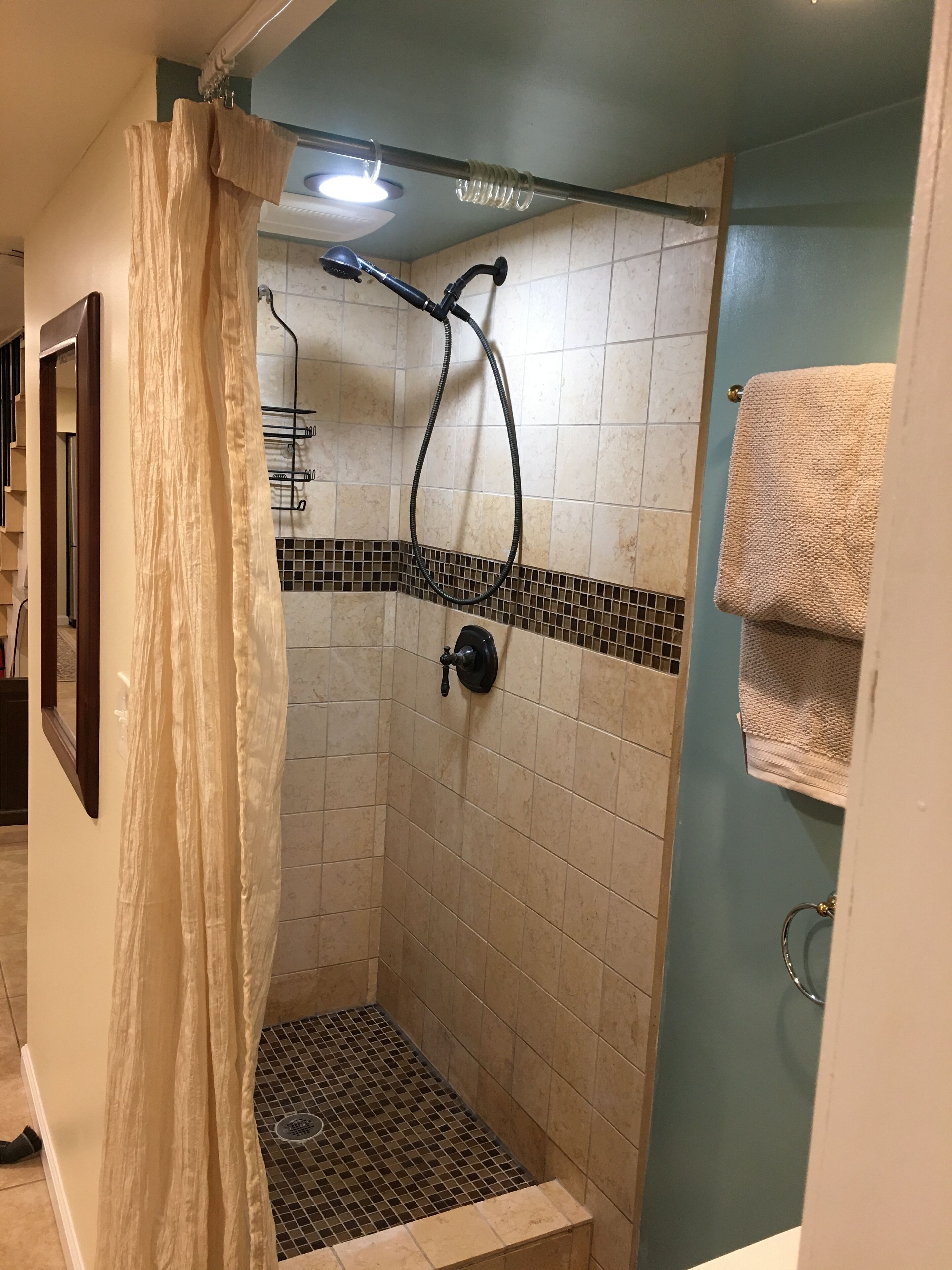 Towels, soap, toilet paper