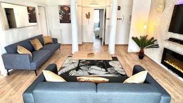 TV connectée, cheminée