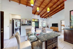 Interior - Tropical paradise with private pool, patio, & full kitchen - 3 blocks from beach (Esterillos)