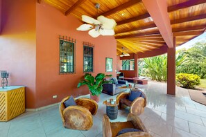 Terrace/patio - Tropical paradise with private pool, patio, & full kitchen - 3 blocks from beach (Esterillos)