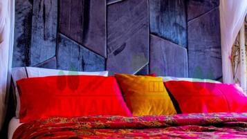 Standard Apartment, 2 Bedrooms, Balcony, Lake View | Hypo-allergenic bedding, desk, laptop workspace, iron/ironing board