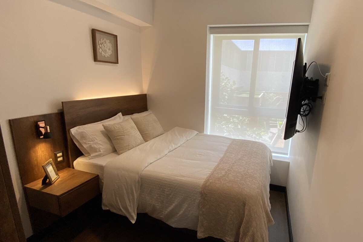 Apartemen Eksekutif, 2 kamar tidur, pemandangan halaman | Seprai katun Mesir, seprai premium, selimut bulu angsa, dan brankas