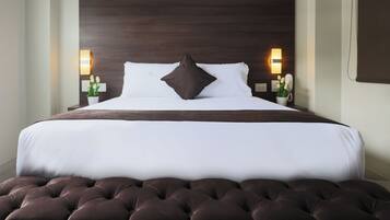 Habitación Royal | Ropa de cama hipoalergénica y caja de seguridad en la habitación