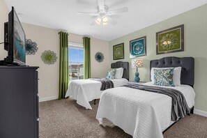 4 bedrooms, travel cot, WiFi, bed sheets