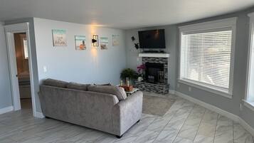 TV connectée, cheminée