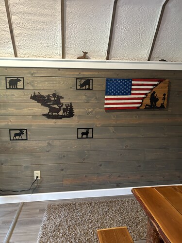 Primitive cabin with additional camping room