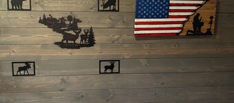 Primitive cabin with additional camping room