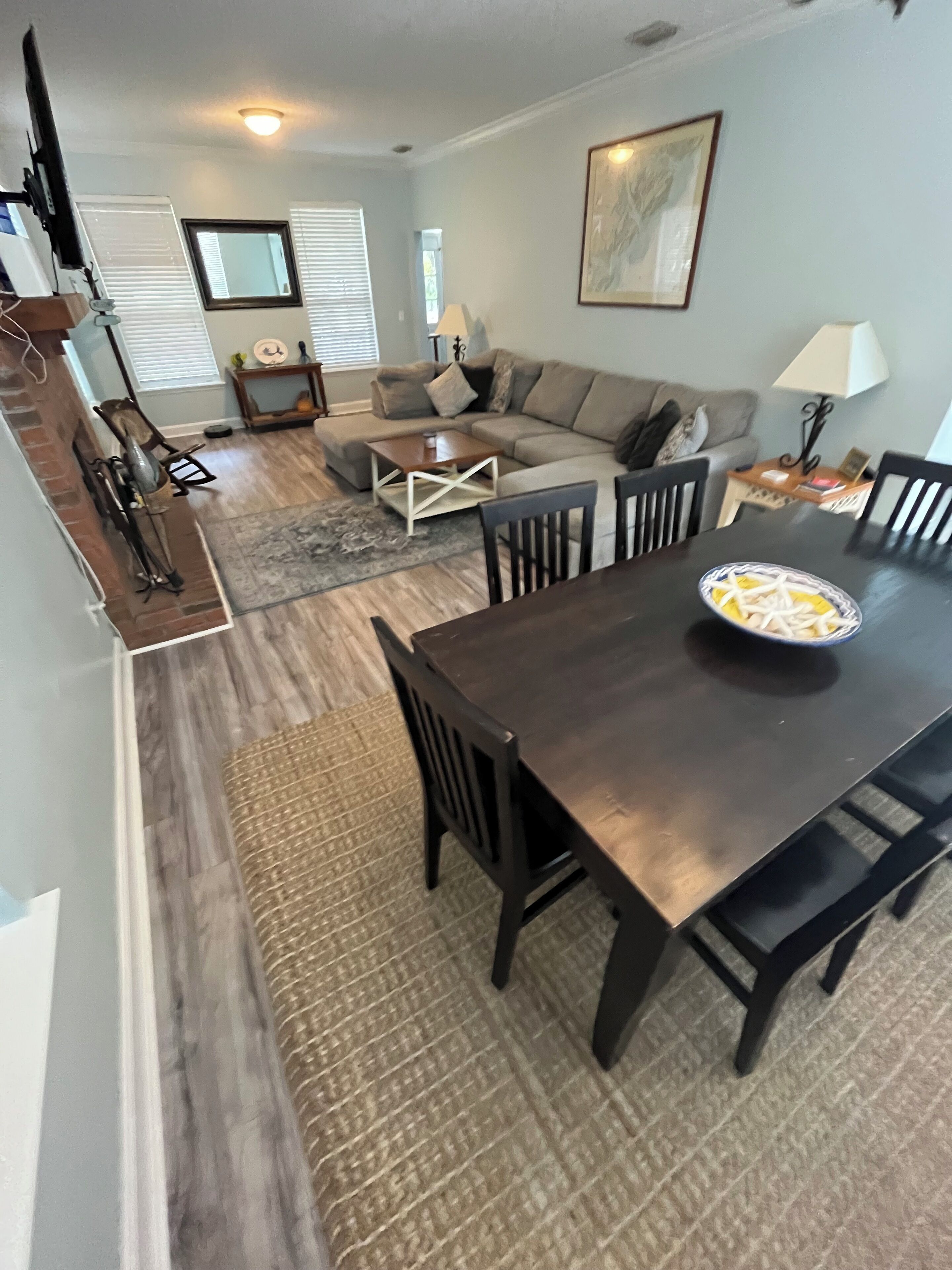 TV connectée, cheminée