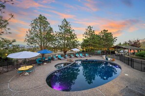 A heated pool