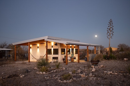 Exterior. Sunset Ranch, a private acre lot facing open ranch land and high planes desert