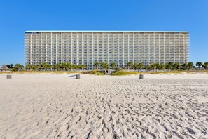 Exterior - Steps to Shore: PCB Condo w/ Pool Access + Views! (Panama City Beach)