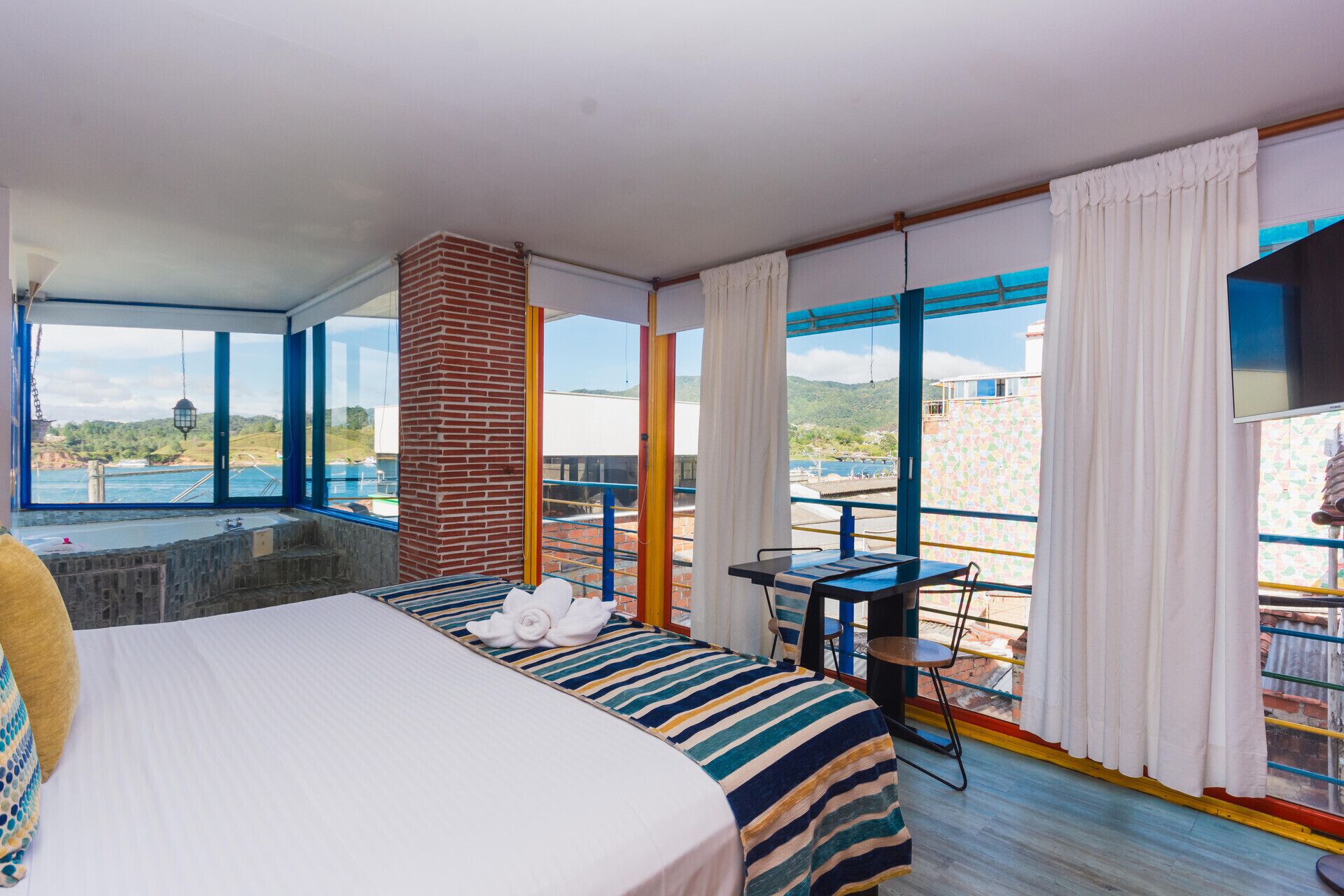 Premium bedding, down comforters, free WiFi, wheelchair access