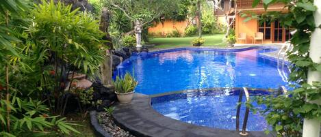 Villa, 1 Schlafzimmer, Raucher, Balkon | Pool | Außenpool