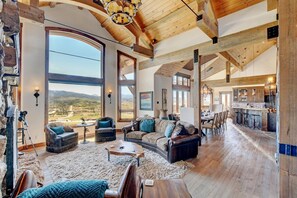 TV, fireplace, offices, computer monitors