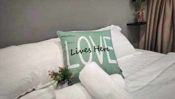 1 habitación, tabla de planchar con plancha y wifi