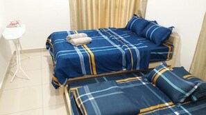 2 dormitorios, tabla de planchar con plancha, wifi y ropa de cama