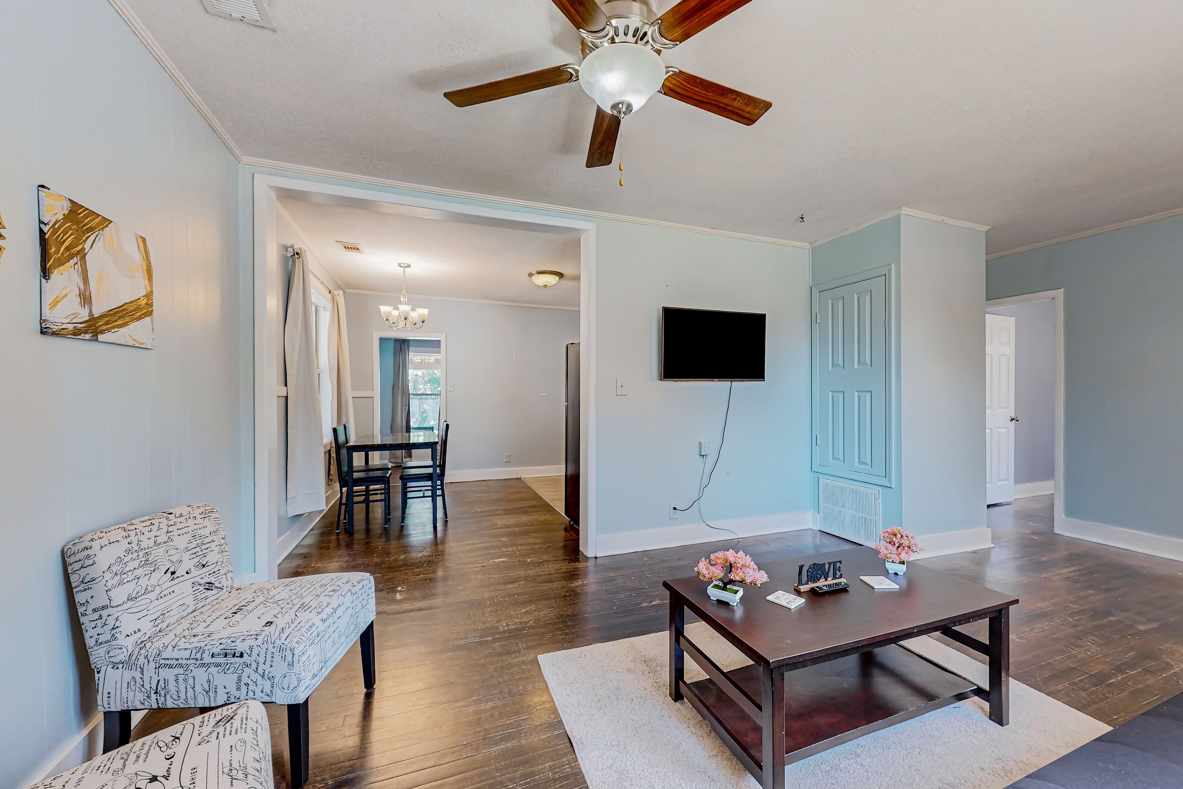 Charming home in a great location with open layout, patio, W/D, & central AC