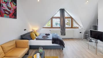 1 chambre, fer et planche Ă  repasser, Wi-Fi gratuit, draps fournis