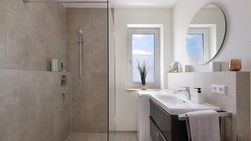 Regadera, amenidades de baño gratuitas, secadora de cabello, toallas