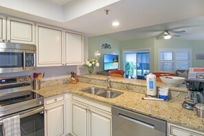 Fridge, microwave, oven, stovetop - Updated 2BR Siesta Key condo with beach access - GBB1269 (Siesta Key)