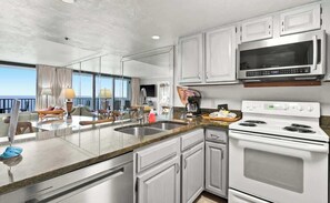 Fridge, microwave, oven, stovetop - One Seagrove Place 1806 (Santa Rosa Beach)