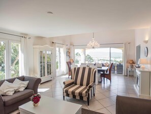 TV, DVD player, books