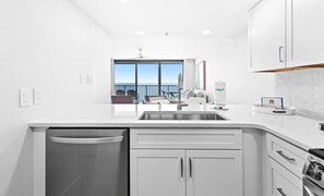 Fridge, microwave, oven, stovetop - One Seagrove Place 1203 (Santa Rosa Beach)