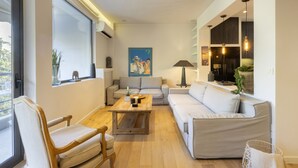 Living room - Elegant, Chic, Hip 2 BR With Forest View (Athens)