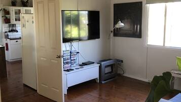 Smart-tv en een open haard