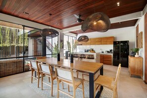 Dining - ALL ABOUT Canggu! Young Sassy Boho Style Villa for XL Groups  (Bali)