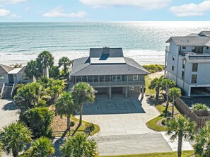 Exterior - Oceanfront Beach House, Sundeck, Gazebo, Boardwalk, Screened Porch with Rockers (Pawleys Island)