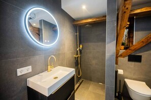 Shower, hair dryer - Spectacular 70m² Penthouse with Terrace (R-51-C) (Eindhoven)