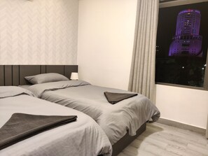 1 bedroom, iron/ironing board, WiFi, bed sheets - 41m luxury room royal view near all services
 (Amman)