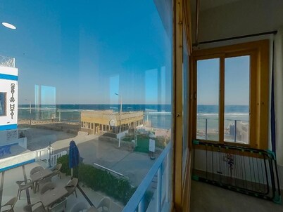 Beachside Villa with private rooftop seating area overlooking the sea