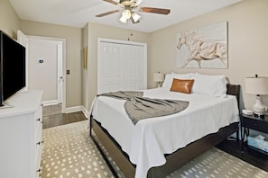 1 bedroom, free WiFi, bed sheets - Cozy Private Basement w/ Pool & Workout
 (Ball Ground)