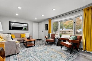 Smart TV, table football, books