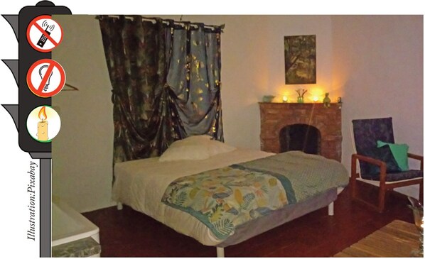 1 makuuhuone, vauvan matkasänky