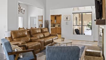 Smart-tv en een open haard