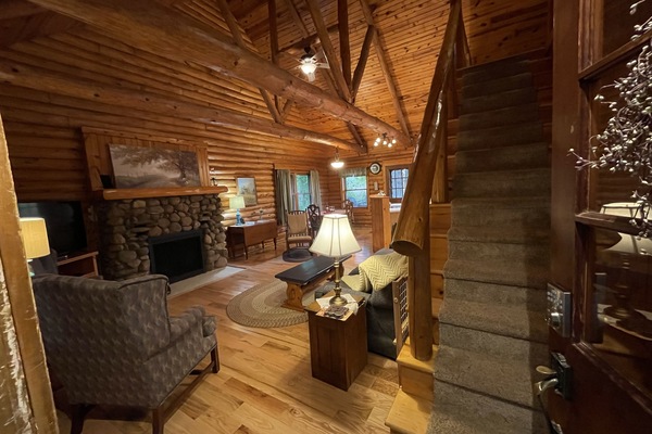 Smart-tv och eldstad