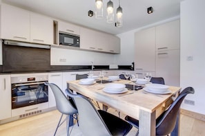 Fridge, microwave, oven, dishwasher - Ground floor, terrace, tv, 42m², Morzine (Morzine)