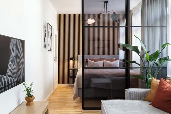 2 bedrooms, iron/ironing board, travel crib, WiFi